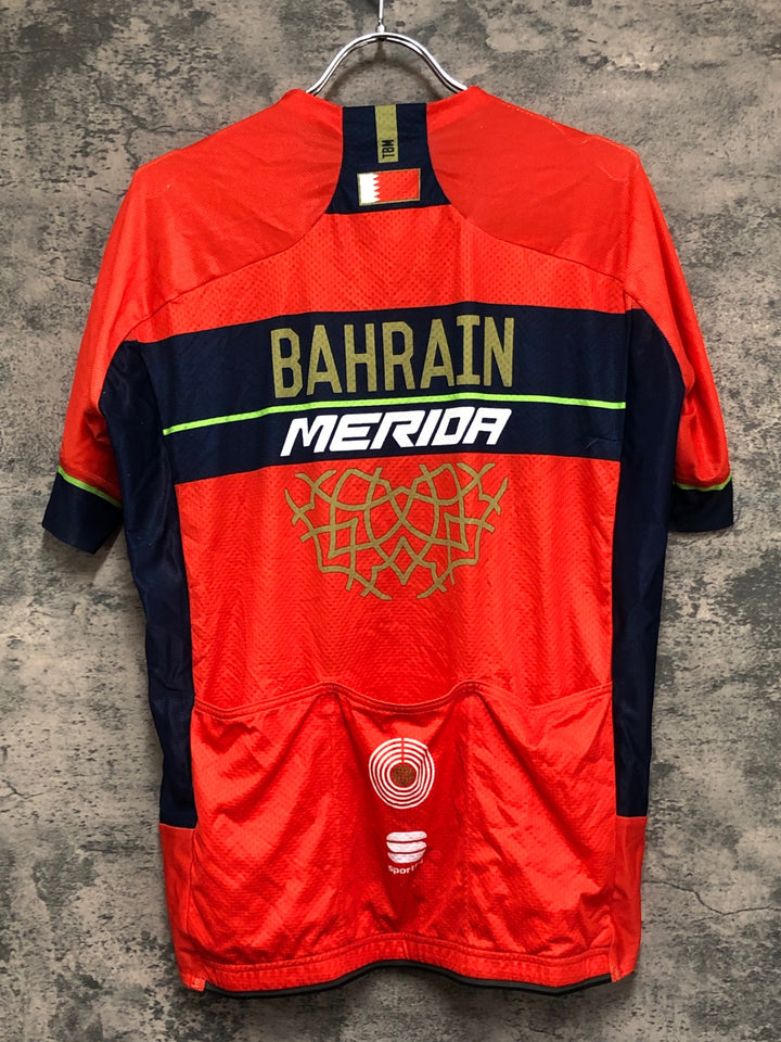 KE187 スポーツフル sportful 半袖 サイクルジャージ 赤 XXL BAHRAIN MERIDA