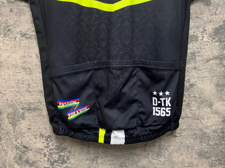 JO282 パールイズミ PEARL iZUMi 半袖サイクルジャージ  黒 黄 M