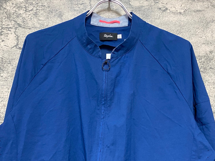 KB084 ラファ Rapha PACK JACKET 長袖 ウィンドブレーカー 紺 L