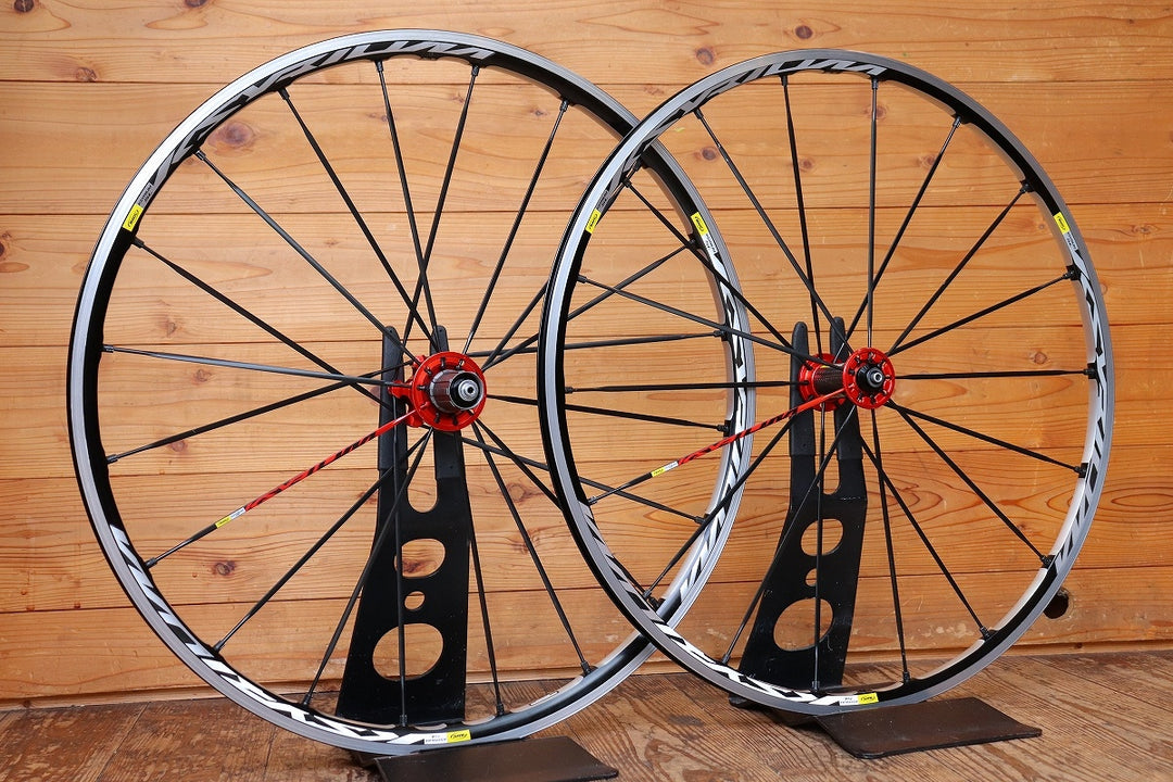 マビック MAVIC キシリウム KSYRIUM SL アルミ クリンチャー ホイールセット シマノ 11/12S ナローリム 15C 【芦屋店】