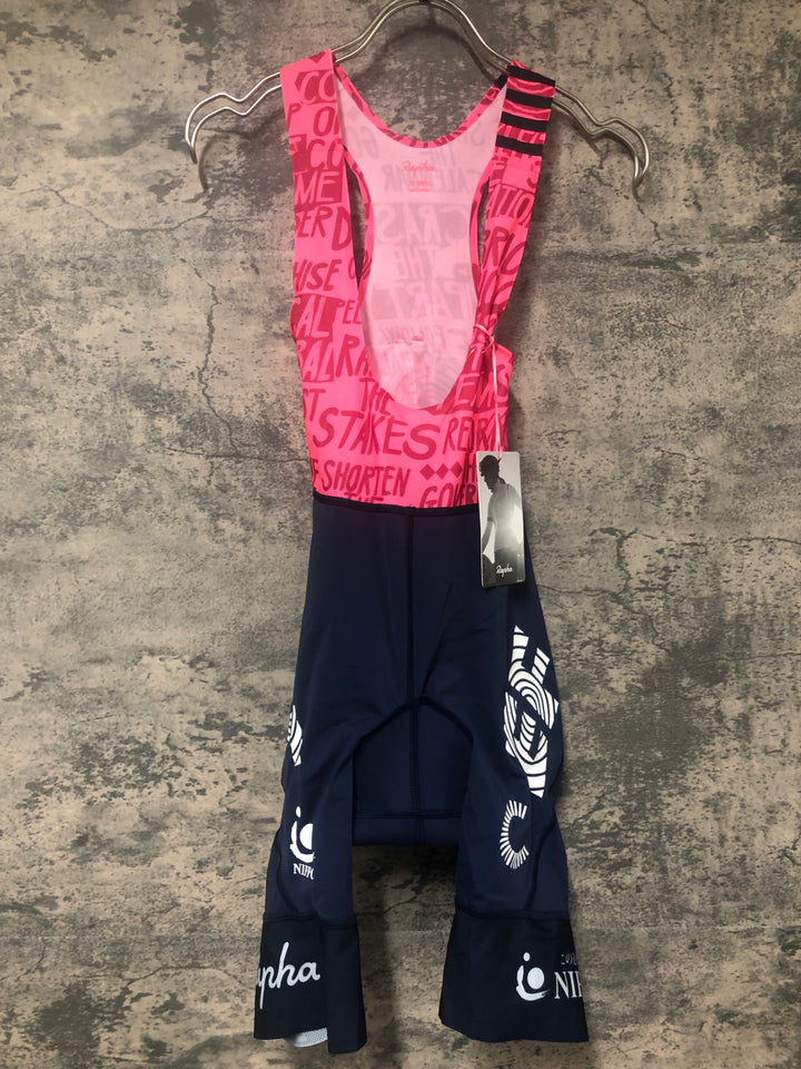 JE199 ラファ Rapha EF EDUCATION FIRST WOMEN'S PRO TEAM BIB SHORTS ビブショーツ ネイビー パープル レディース XXS