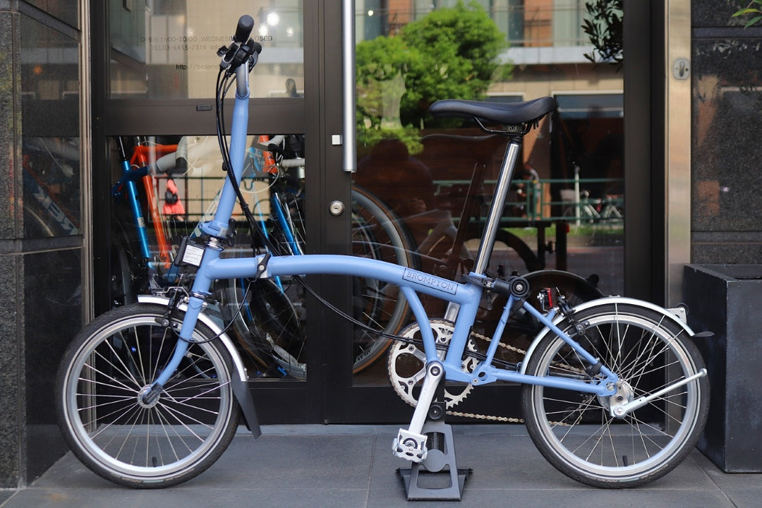 ブロンプトン BROMPTON C LINE EXPLORE MID M6L 2022モデル クラウドブルー ミニベロ 折り畳み小径車 【東京南麻布店】