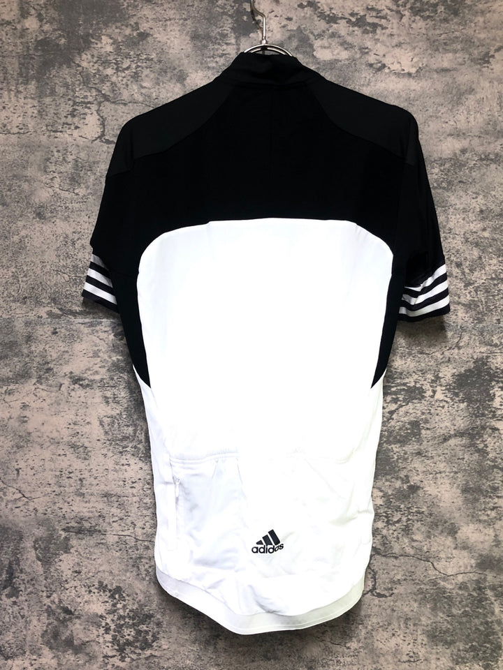 KL252 アディダス adidas 半袖 サイクルジャージ 黒 色 O ※汚れ