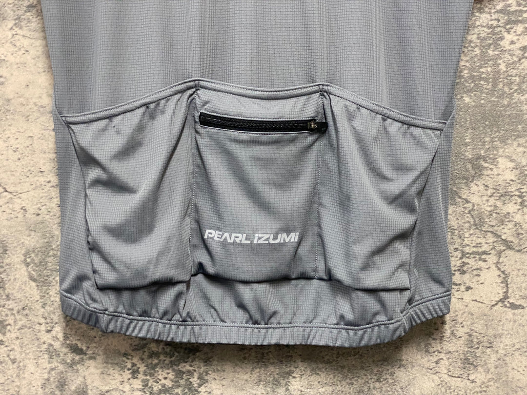 KL037 パールイズミ PEARL iZUMi 半袖 サイクルジャージ グレー サイズ不明