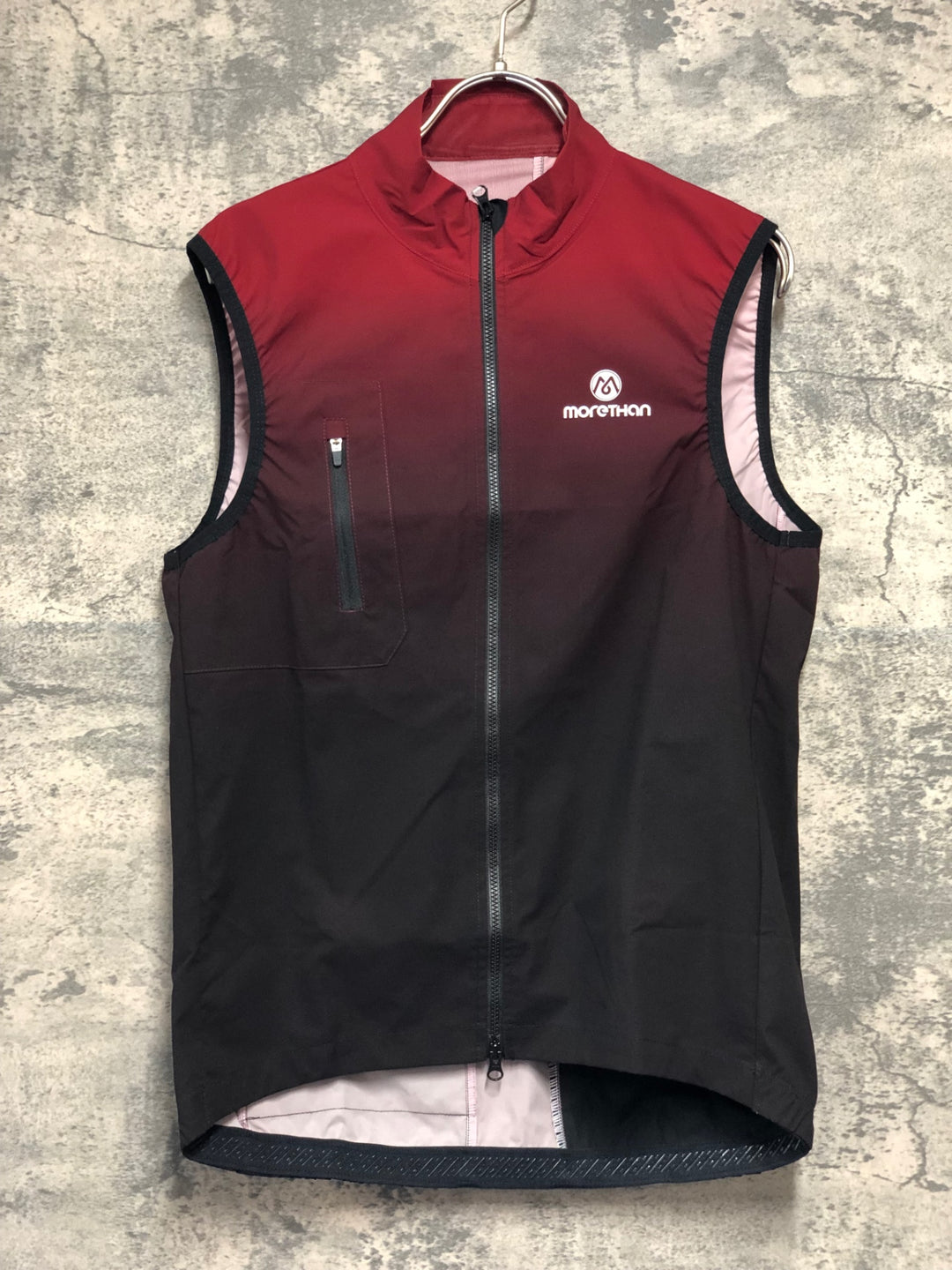 KK705 モーゼン morethan サイクルベスト ジレ 赤黒 XL