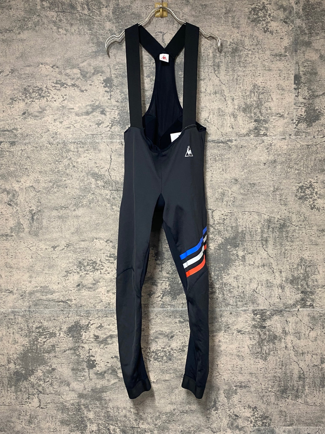 KH046 ルコックスポルティフ le coq sportif 裏起毛 ビブタイツ 黒 M