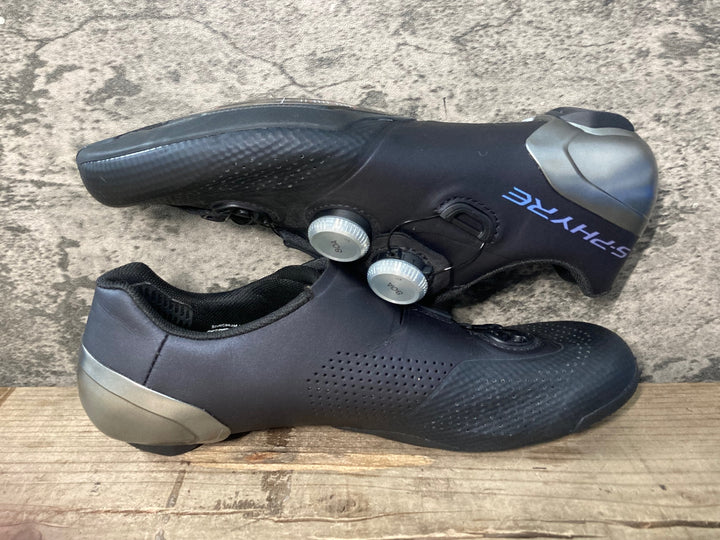 JY159 シマノ SHIMANO S-PHYRE SHRC902M L01 S ビンディングシューズ 黒 EU41.5 3穴