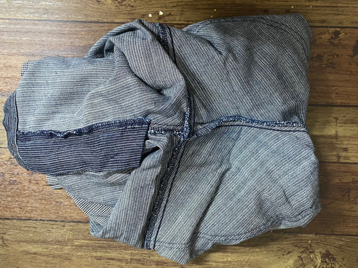 JM256 カペルミュール KAPELMUUR ショート サイクルパンツ 青 L 児島デニム ※ダメージ