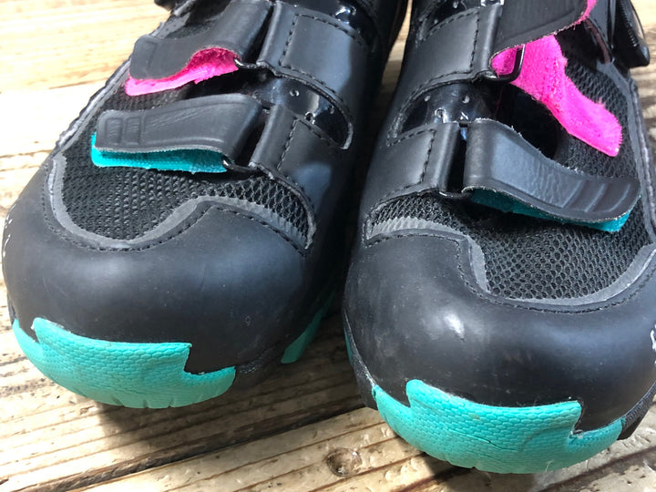 KG419 フィジーク fizik M6 MTB shoes WOMAN ビンディングシューズ 2穴 ブラック レディース EU38 ※ペン字あり