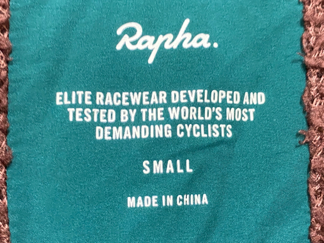 JD883 ラファ Rapha PRO TEAM INSULATED GILET ジレ サイクルベスト 緑 S 裏起毛