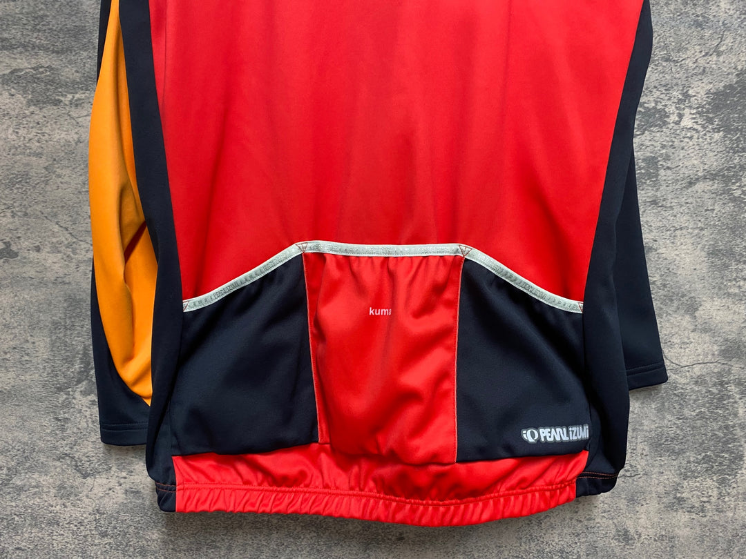 JN594 パールイズミ PEARL iZUMi 長袖 サイクルジャケット オレンジ BXL 裏起毛