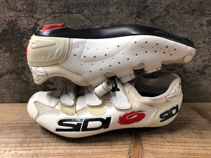 JT867 シディ SIDI GENIUS 7 ビンディングシューズ 白 EU42 ※日焼け有り