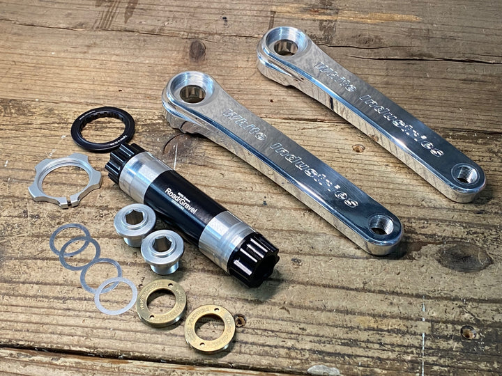 JJ284 ホワイトインダストリーズ WHITE INDUSTRIES R30 165mm クランクアーム スルー 68/86.5mm Road/Gravel
