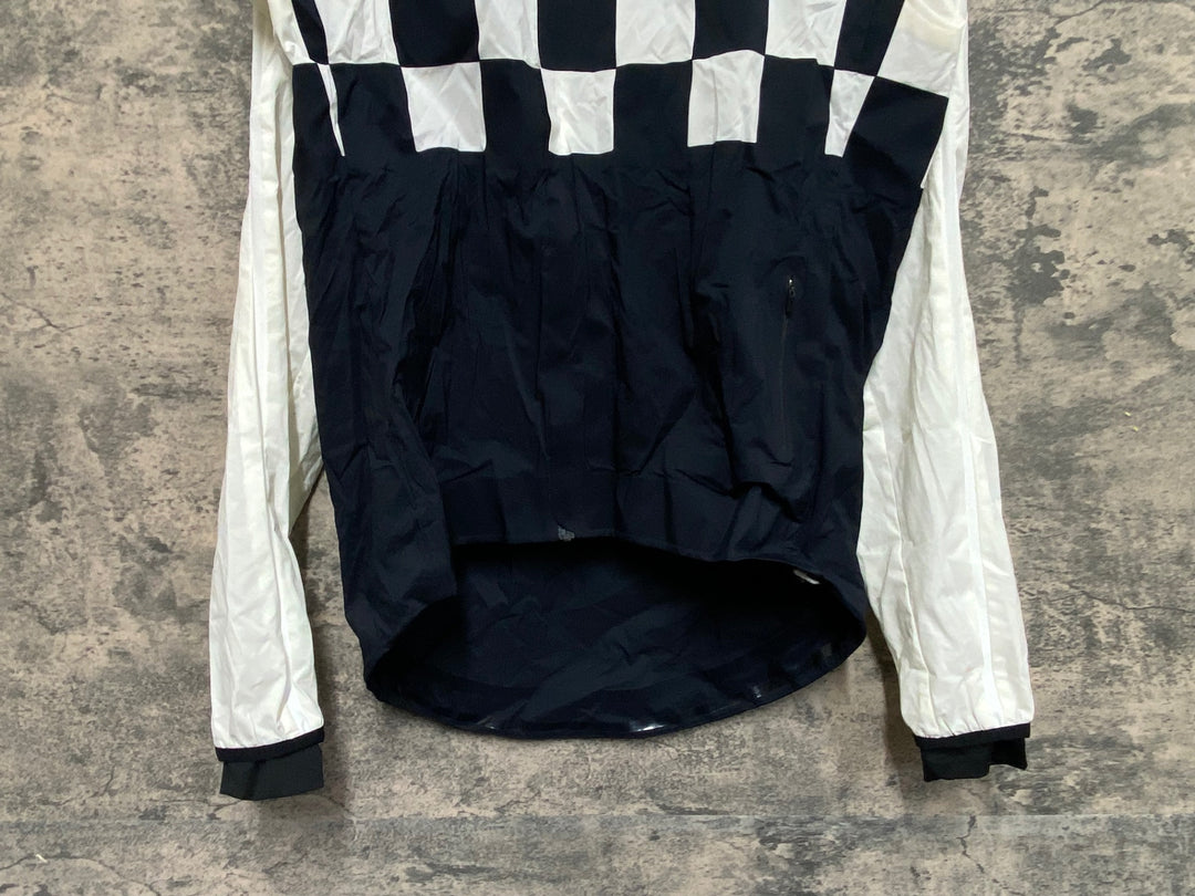 KF470 ラファ Rapha CLASSIC WIND CHECK JACKET 長袖 ウィンドブレーカー 白 黒 XS