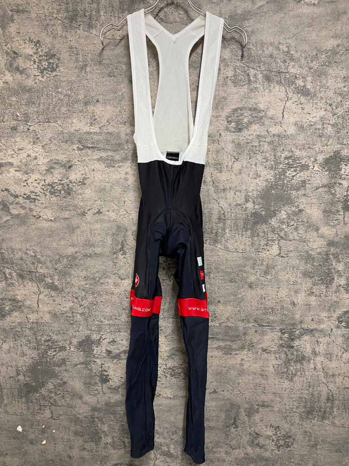 JV210 カステリ CASTELLI ビブタイツ 黒 赤 M 裏起毛 3T