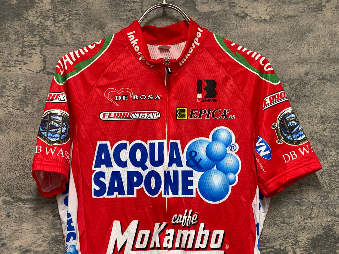 KF188 ビエンメ BEMME 半袖 サイクルジャージ 赤 M ACQUA&SAPONE
