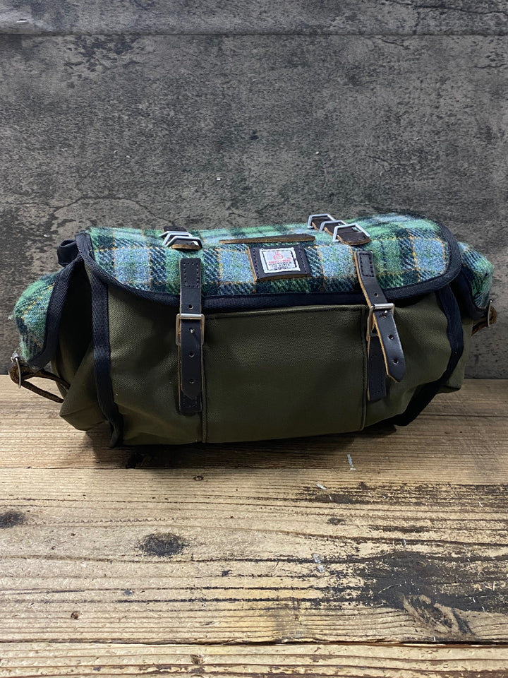 KR473 キャラダイス CARRADICE & HARRIS TWEED バッグ 緑