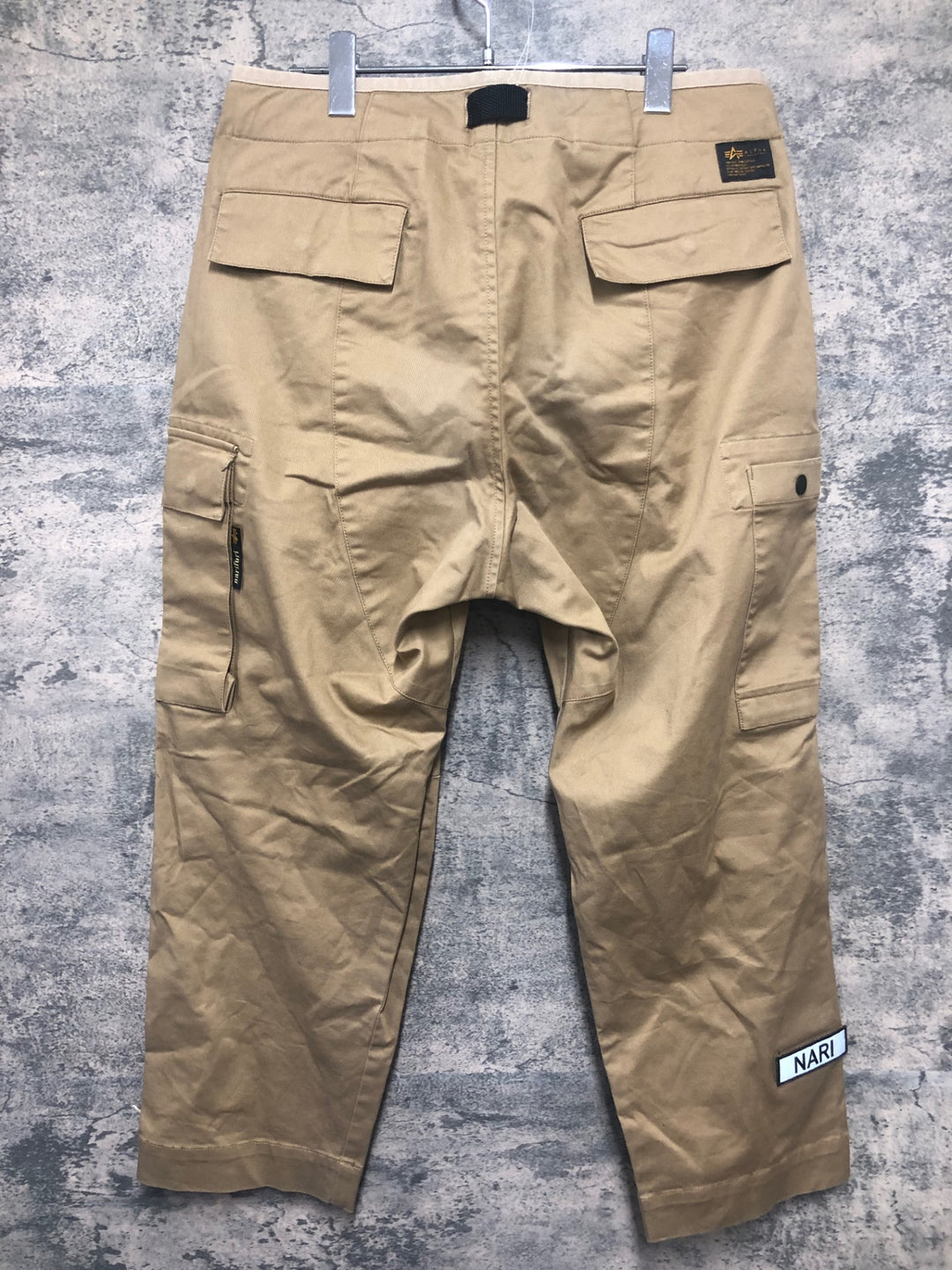 KB035 ナリフリ narifuri ALPHA INDUSTRIES TB1045-9016 カーゴパンツ ベージュ L