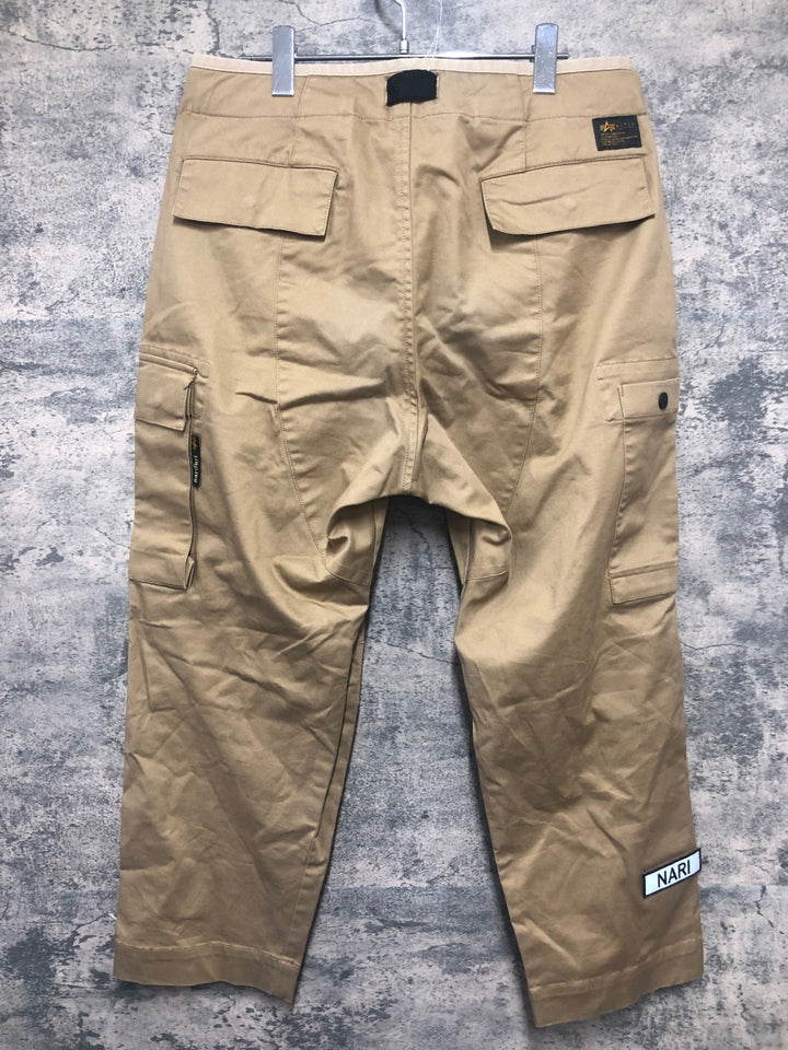 KB035 ナリフリ narifuri ALPHA INDUSTRIES TB1045-9016 カーゴパンツ ベージュ L