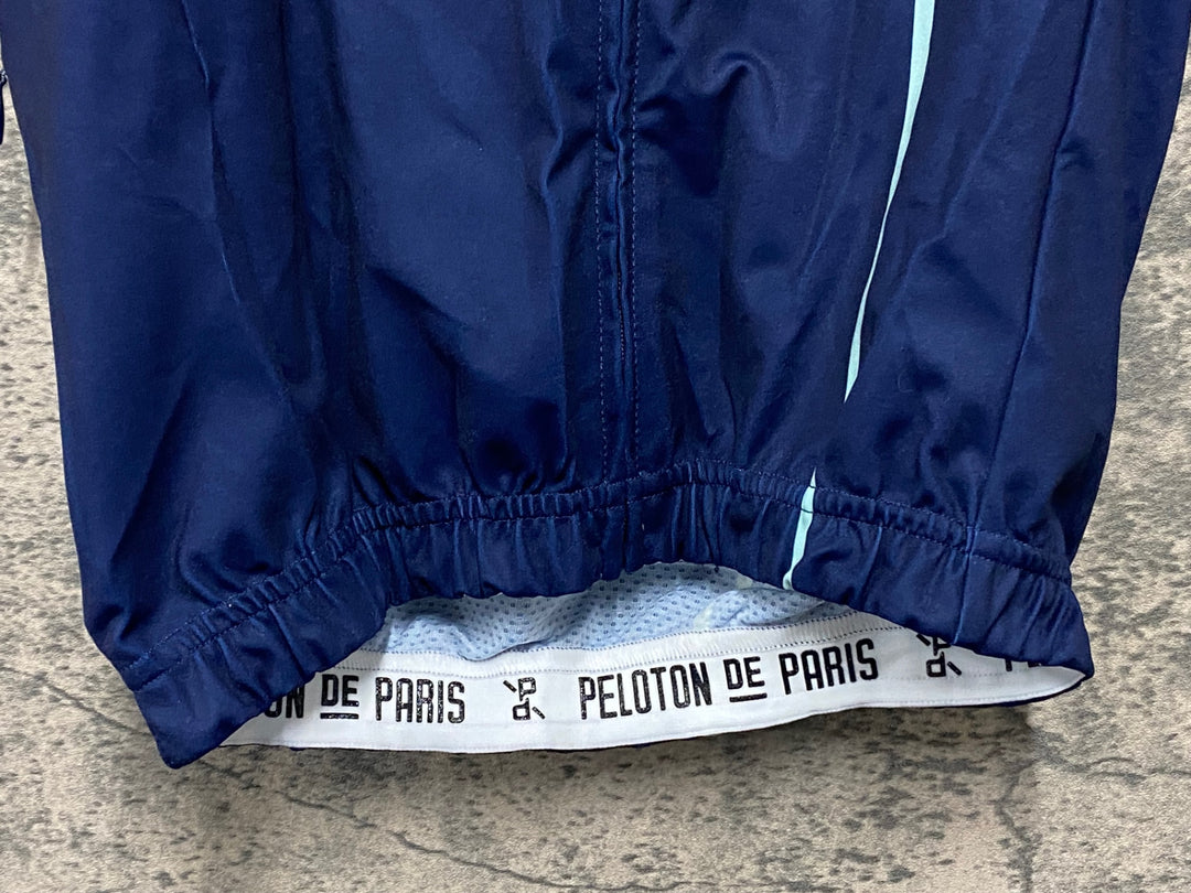 JW762 プロトンドパリ PELOTON DE PARIS Domestique Tron SS Jersey 半袖 サイクルジャージ 紺 S