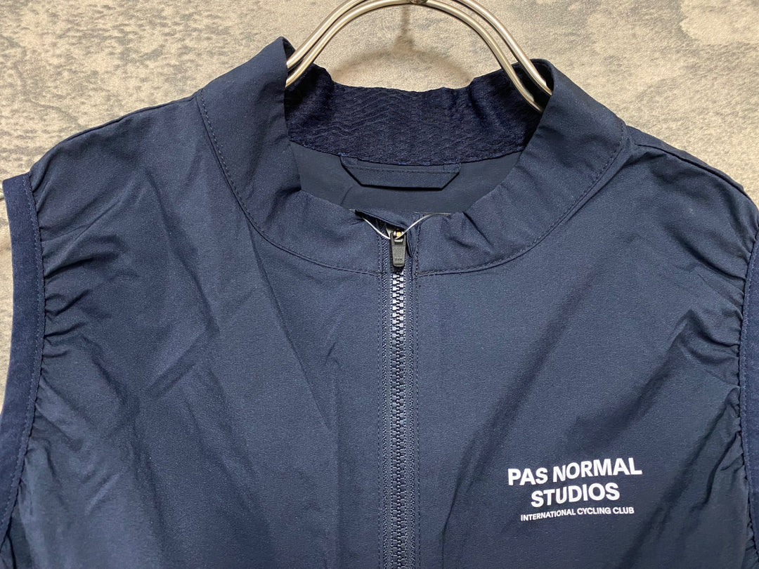 JY504 パスノーマルスタジオ PAS NORMAL STUDIOS Mechanism Stow Away Gilet ジレ サイクルベスト ネイビー M