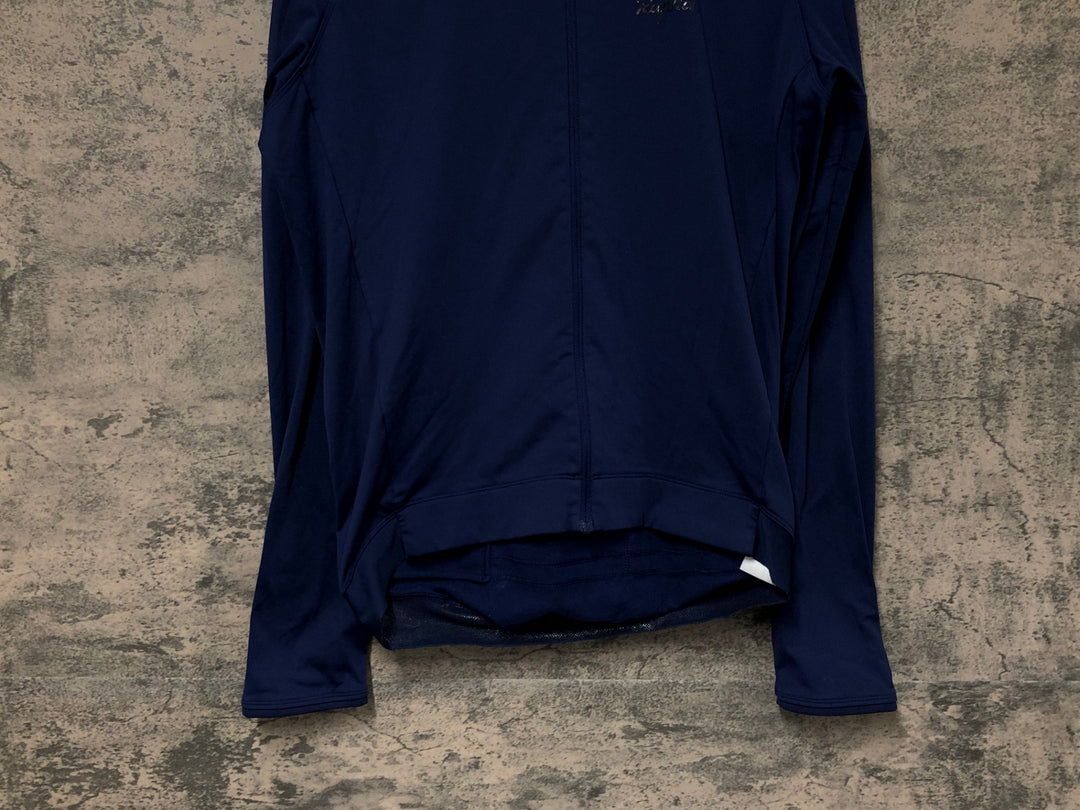 JU215 ラファ Rapha MEN'S CORE LONG SLEEVE JERSEY 長袖 サイクルジャージ ネイビー L 裏起毛