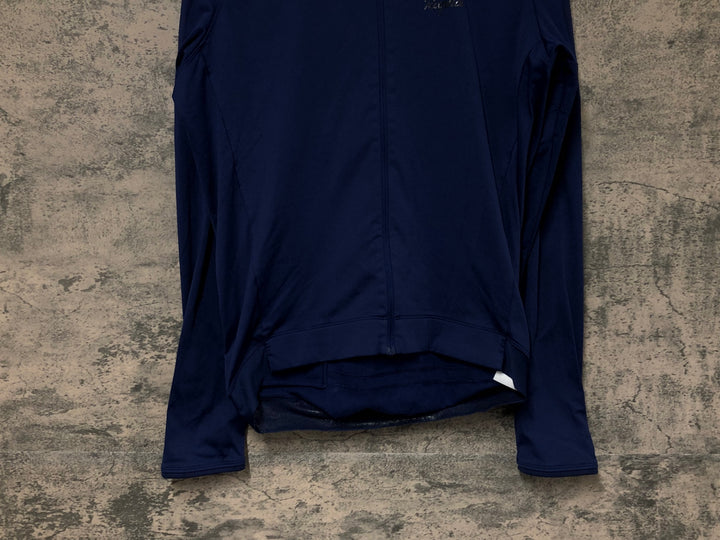 JU215 ラファ Rapha MEN'S CORE LONG SLEEVE JERSEY 長袖 サイクルジャージ ネイビー L 裏起毛