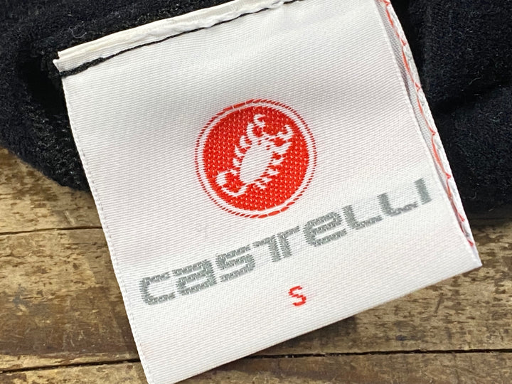 JQ047 カステリ CASTELLI レッグウォーマー 黒 S