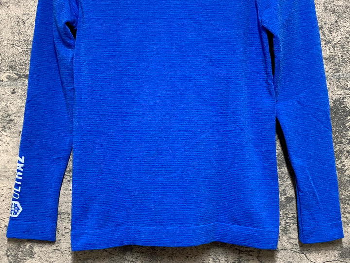 KQ167 アソス ASSOS CLIMA CODE 3/3 ULTRAZ WINTER LS SKIN LAYER P1 長袖 ベースレイヤー インナー 青 M