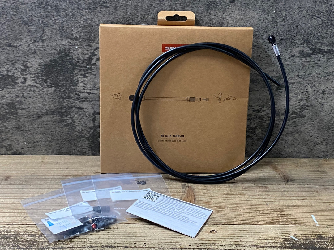 JP254 スラム SRAM AM DB HYD HOSE BLACK BANJO ディスクブレーキホースキット 2000mm