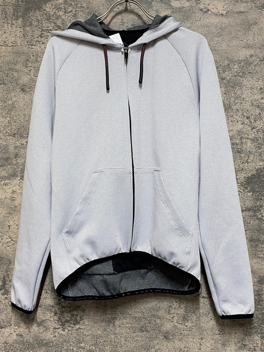 JR242 カフェドシクリステ Cafe du Cycliste Solenne 長袖 サイクルジャージ フード付 白 S