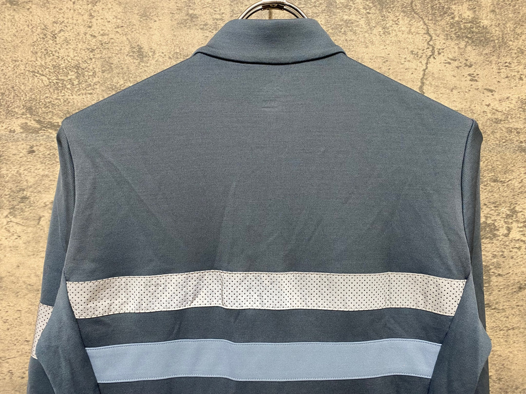 JT082 ラファ Rapha BREVET LONG SLEEVE JERSEY 長袖 サイクルジャージ 青 S