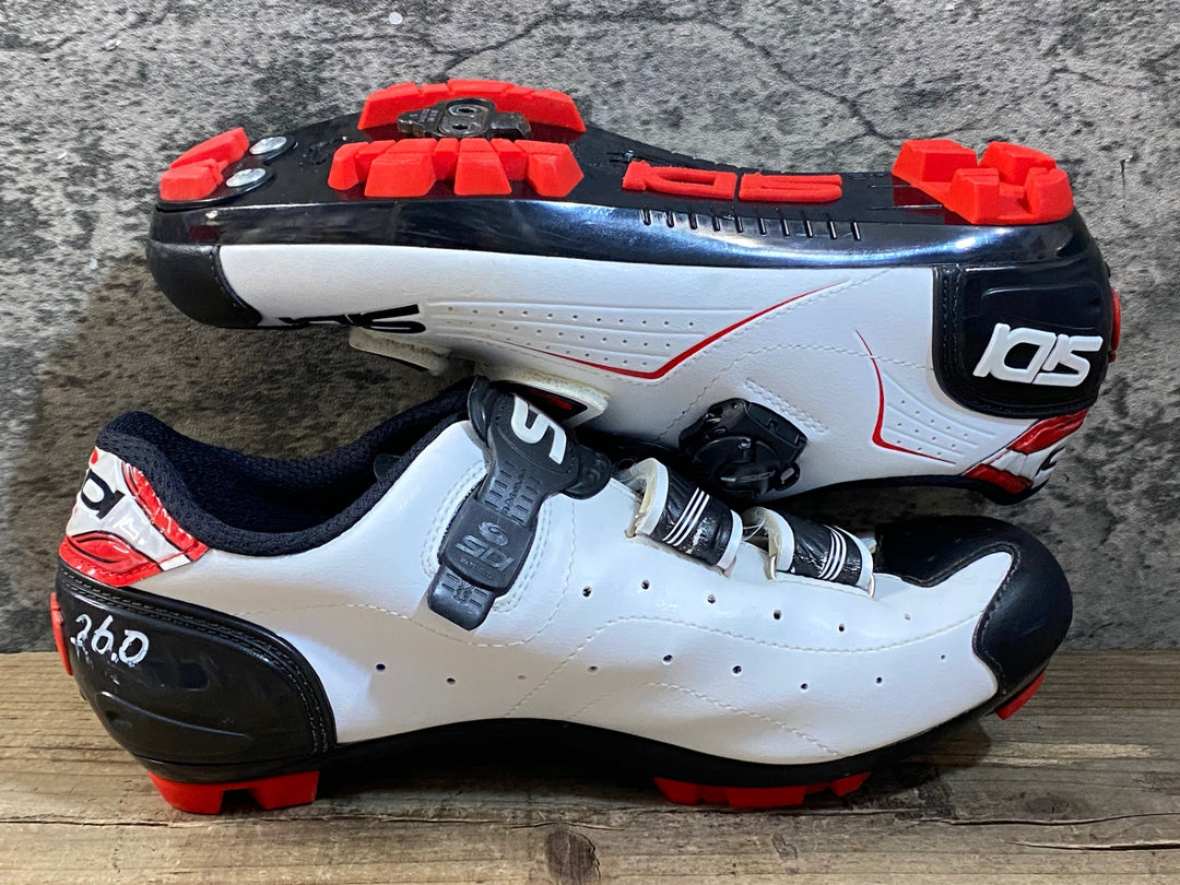 KG390 シディ SIDI TRACE MTB ビンディングシューズ 白 SPD EU42 ※ペン字あり