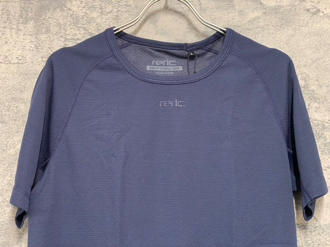 JV949 レリック reric Semi-fit Short Sleeve T-shirts 半袖ベースレイヤー 紺 L
