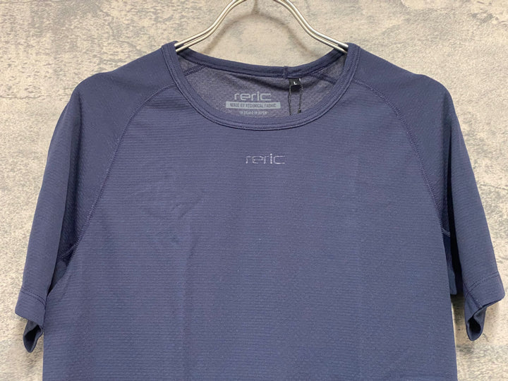 JV949 レリック reric Semi-fit Short Sleeve T-shirts 半袖ベースレイヤー 紺 L