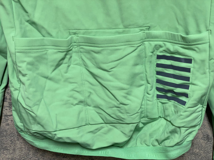 JQ226 ラファ Rapha PRO TEAM JACKET 長袖 サイクルジャケット グリーン M 裏起毛