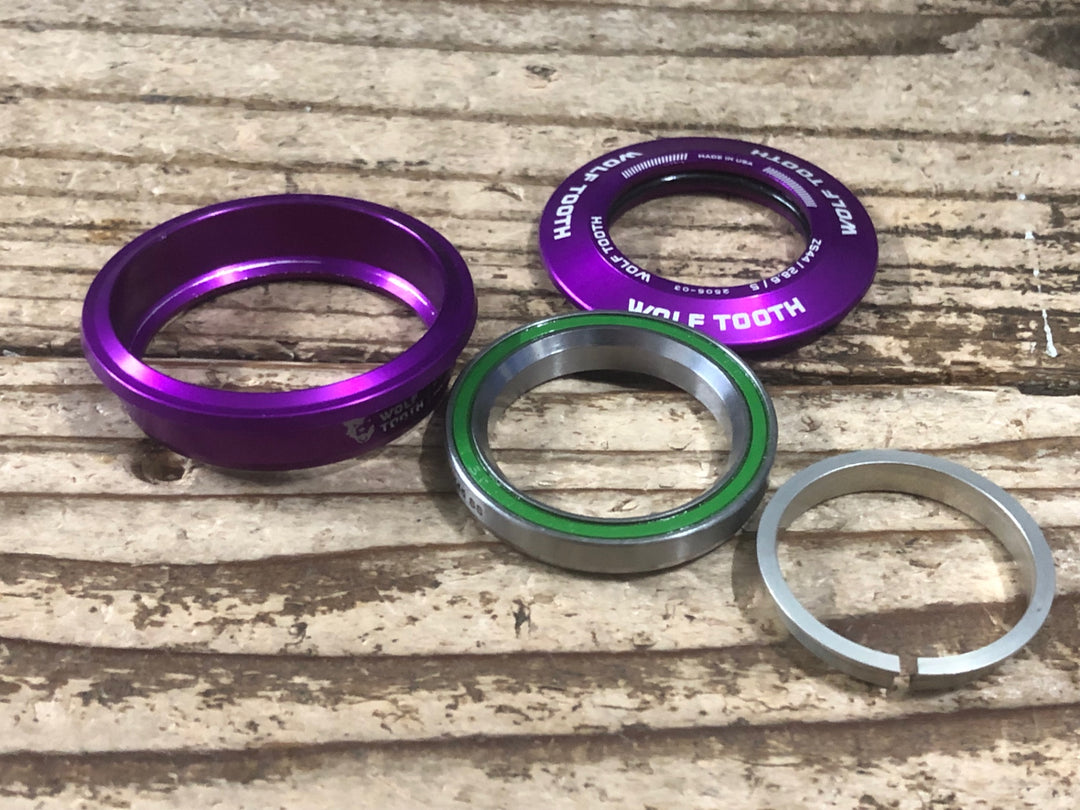 JN630 ウルフトゥース WOLF TOOTH ZS44/28.6 UPPER HEADSET ヘッドセット パープル 10mmスペーサー付属