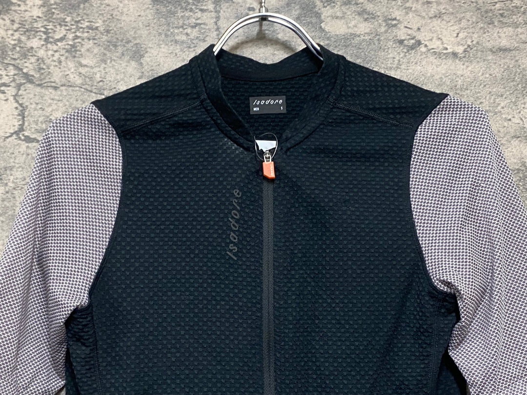 KS222 イザドア Isadore Signature Merino Air Jersey 半袖 サイクルジャージ 黒 S
