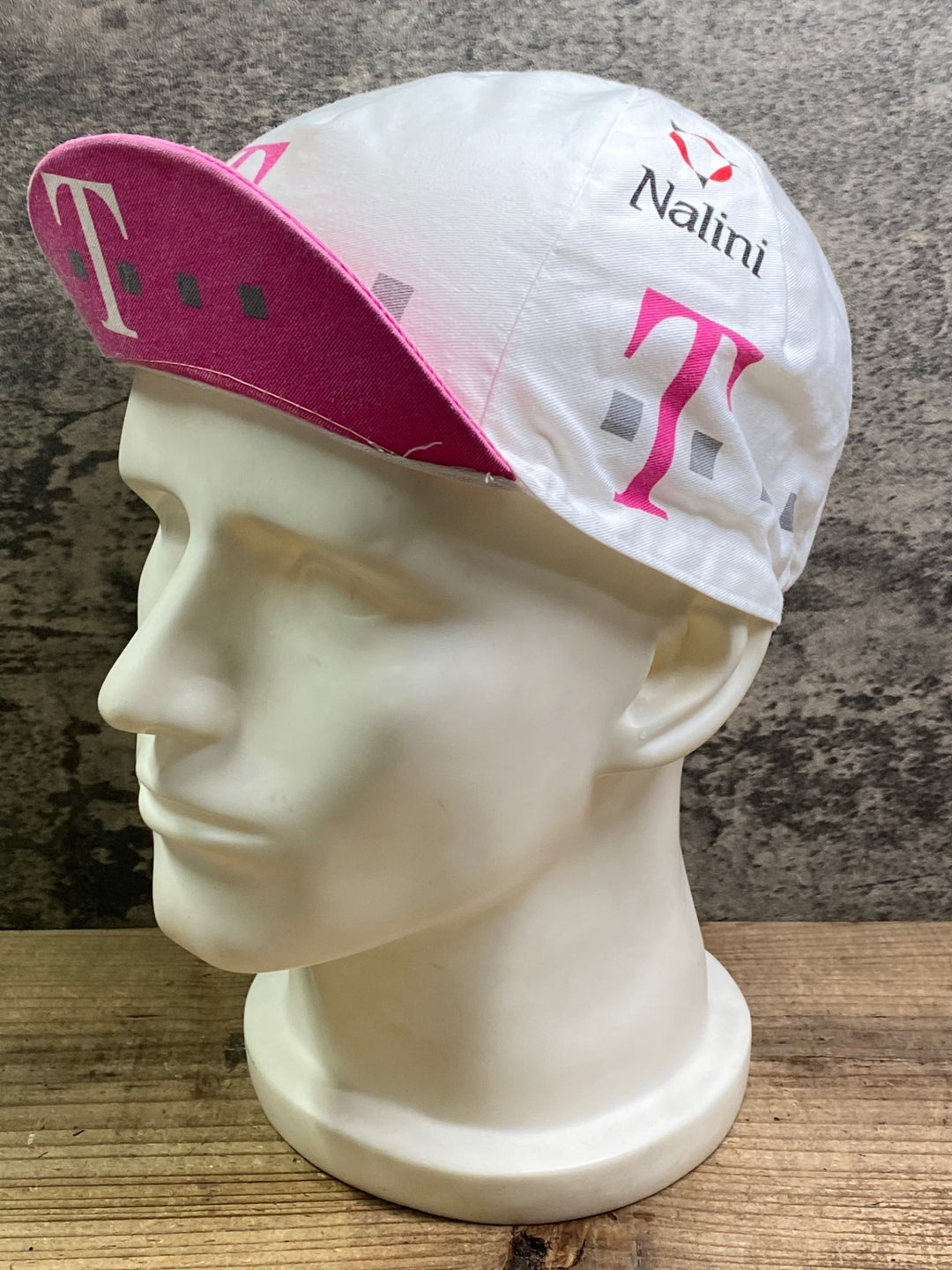 JJ280 ナリーニ Nalini Team Deutsche Telekom サイクルキャップ 白ピンク