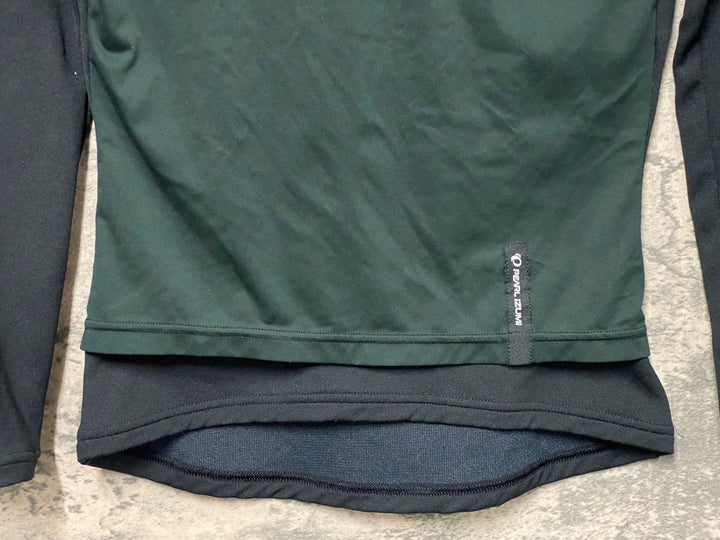 JT098 パールイズミ PEARL iZUMi 長袖 ミドルレイヤー 黒 S 裏起毛 防風