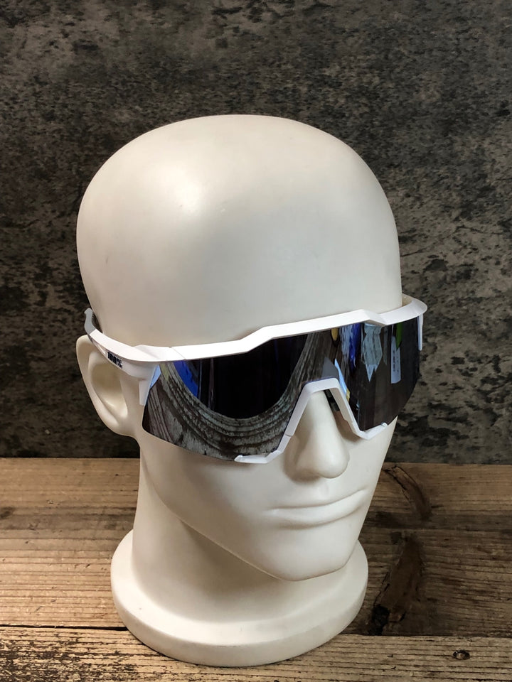 JU702 100％ SPEEDCRAFT サングラス 白 HiPERレンズ LOW-LIGHTレンズ付属