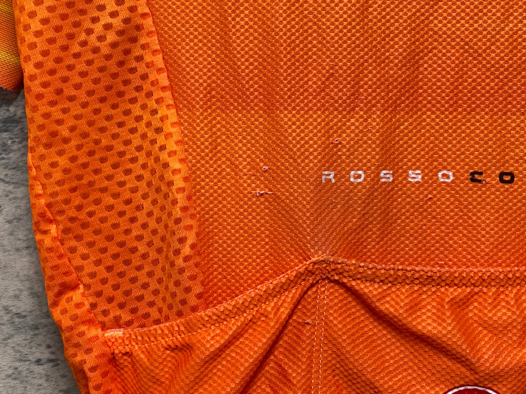 KB682 カステリ CASTELLI 半袖 サイクルジャージ オレンジ M