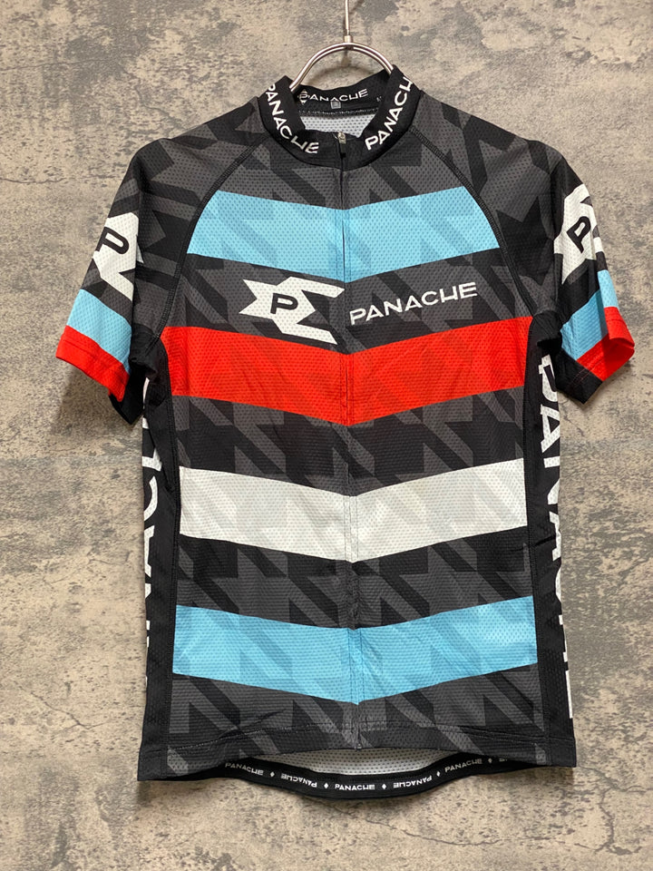 JO330 パナシェ PANACHE 半袖 サイクルジャージ 黒 S