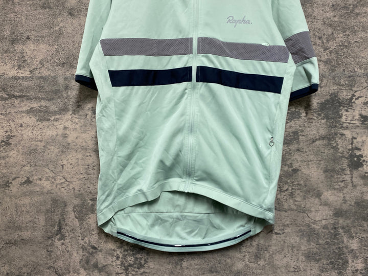JV501 ラファ Rapha BREVET LIGHTWEIGH JERSEY 半袖 サイクルジャージ 緑 L