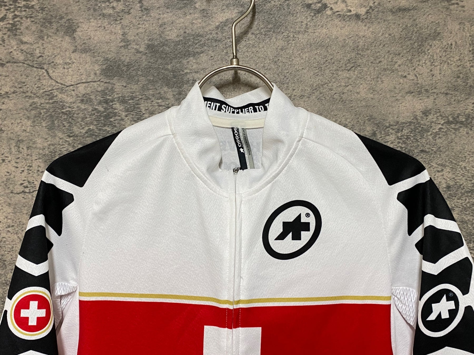 JP797 アソス ASSOS 半袖 サイクルジャージ SWISSカラー Mサイズ