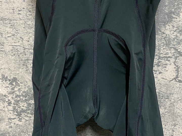 JM521 ラファ Rapha PRO TEAM BIB SHORTS Ⅱ LONG ビブショーツ 黒 黄緑 M ※パッド擦れ