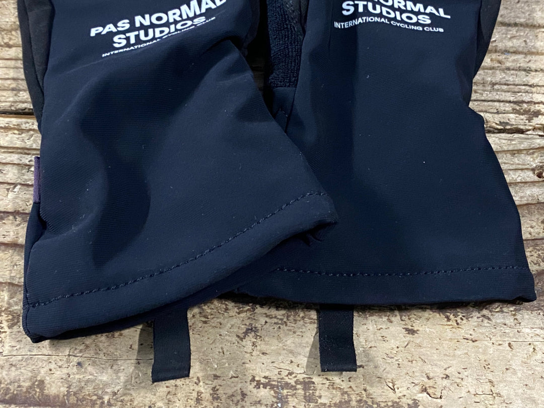 KM720 パスノーマルスタジオ PAS NORMAL STUDIOS HEAVY GLOVES 長指 ウィンターグローブ 黒 S 裏起毛