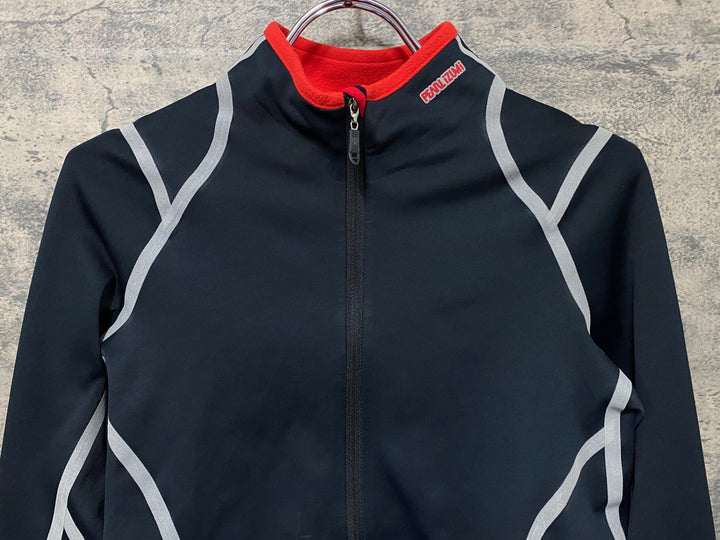 KD228 パールイズミ PEARL iZUMi 長袖 サイクルジャージ 裏起毛 S 黒赤