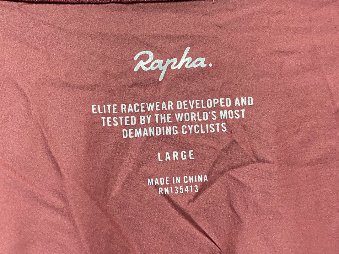 KM920 ラファ Rapha PRO TEAM LIGHTWEIGHT WIND JACKET 長袖 ウィンドブレーカー 赤 L