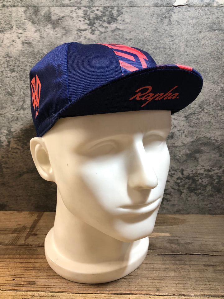 KG261 ラファ Rapha WOMEN’S 100 CAP サイクルキャップ 紺 ピンク ONESIZE